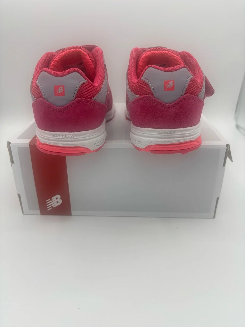New Balance 888 Kids Pink Velcro Athletic Sneaker Size 10XW NWT